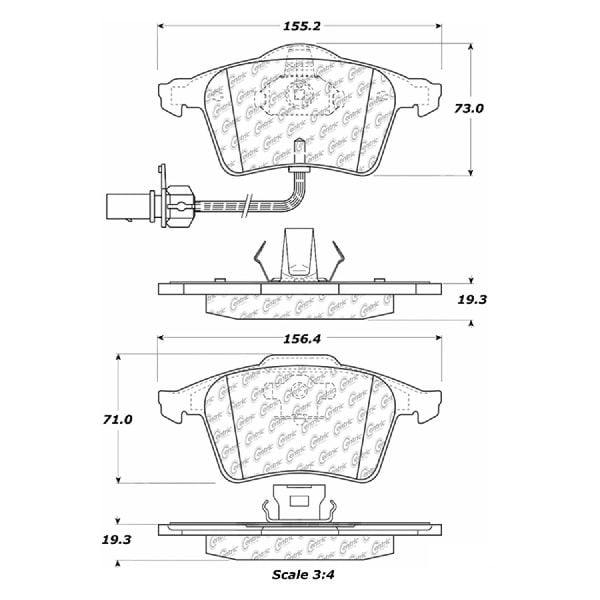 Front Brake Pad Set For 2005-2011 Audi A6 Quattro 2009 2006 2007 2008 W879HD Front Brake Pad Set For 2005-2011 Audi A6 Quattro 2009 2006 2007 2008 W879HD